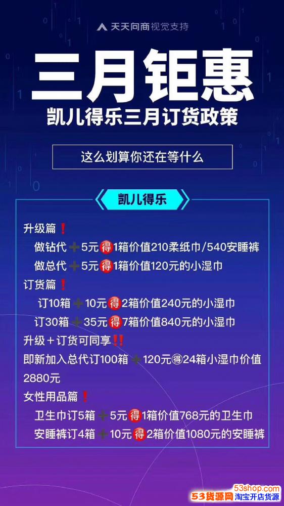 为什么要选择凯儿得乐?_微信微商纸尿裤代理_53货源网