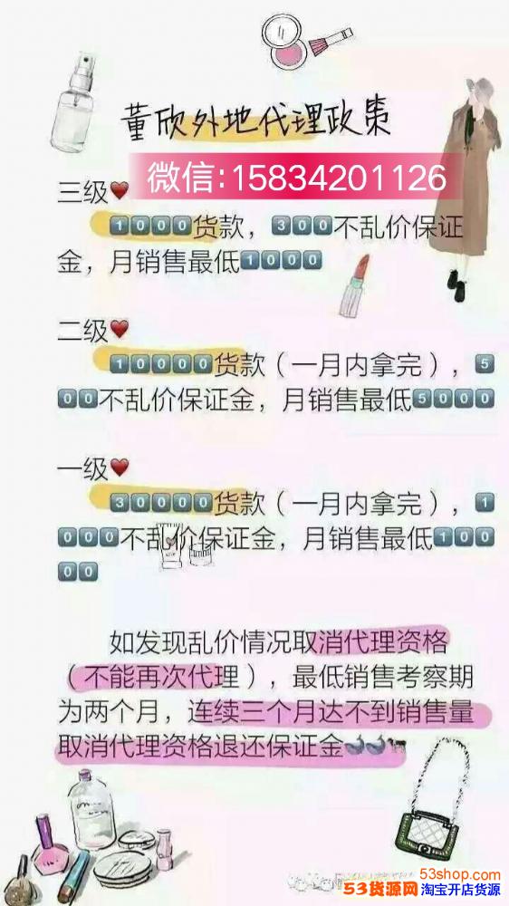 董欣代理要投资多少钱,代理董欣有哪些政策