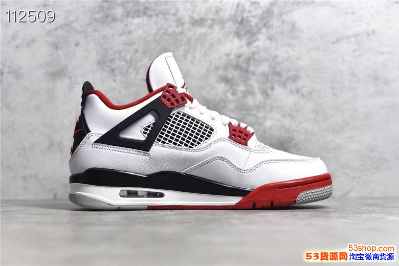 莆田airjordan4 篮球鞋乔丹aj4火焰红 aj4毒版