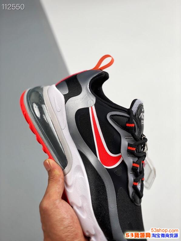 莆田鞋nike科比airmax270react黑白红跑鞋开箱测评