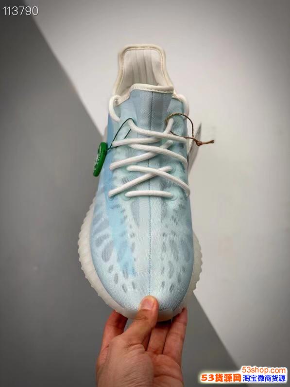 莆田鞋阿迪yeezy 350v2系列 纯原椰子350v2冰蓝颜色