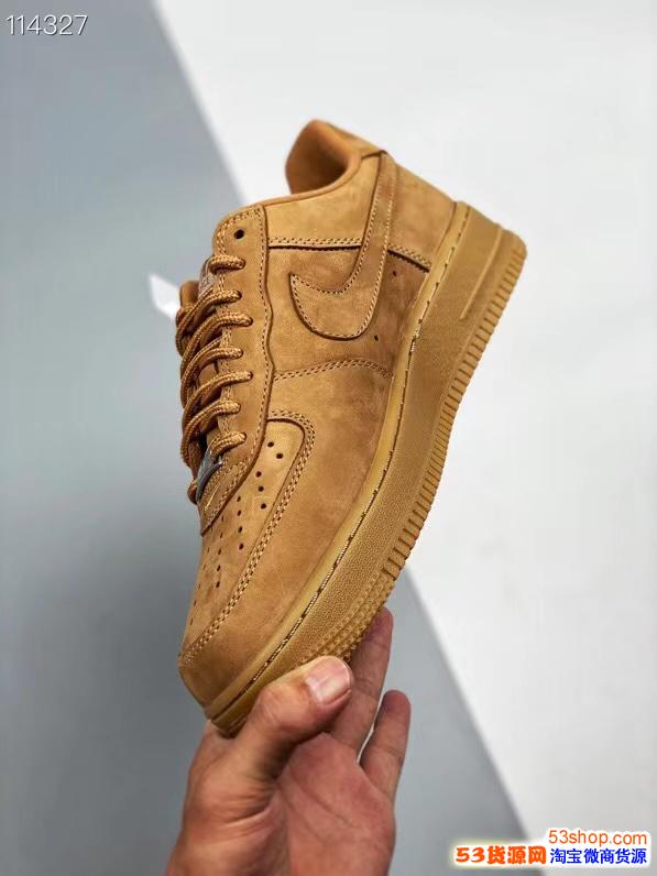 莆田鞋nike nk air force 1联名小麦色空军一号