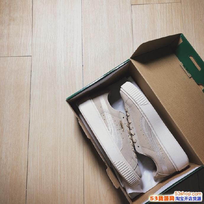 PUMA Suede Platf0rm 麂皮灰色板鞋一件代发
