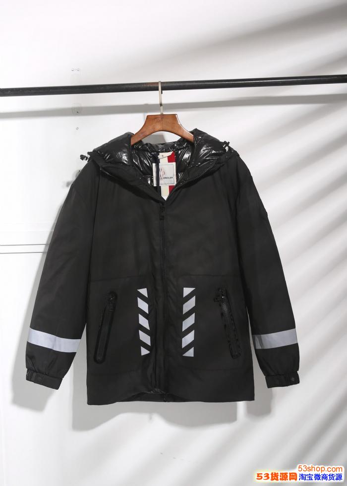 moncleroffwhite联名羽绒服