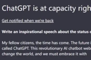 ChatGPT is at capacity right nowʾ