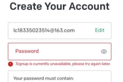 ChatGPT Signup is currently unavailableʾ