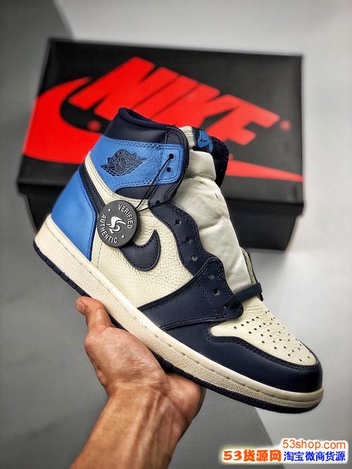 aj1黑曜石皮质褶皱图片