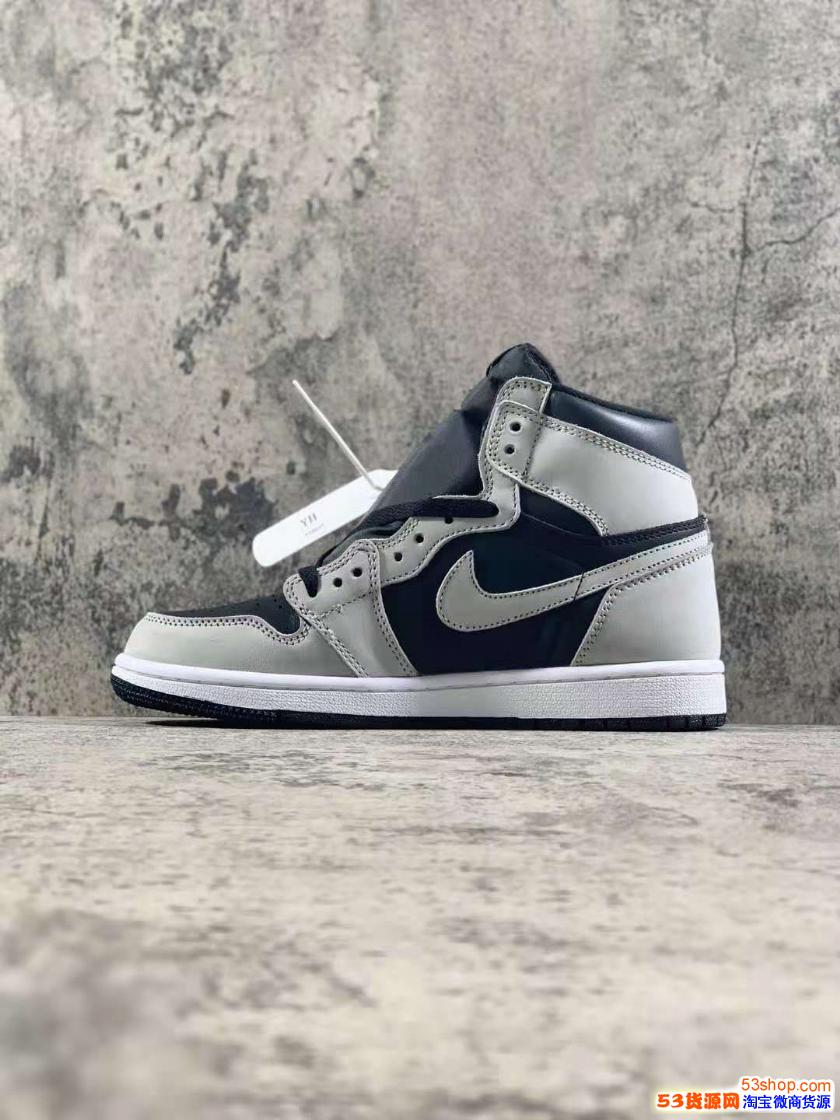 aj1黑灰影子