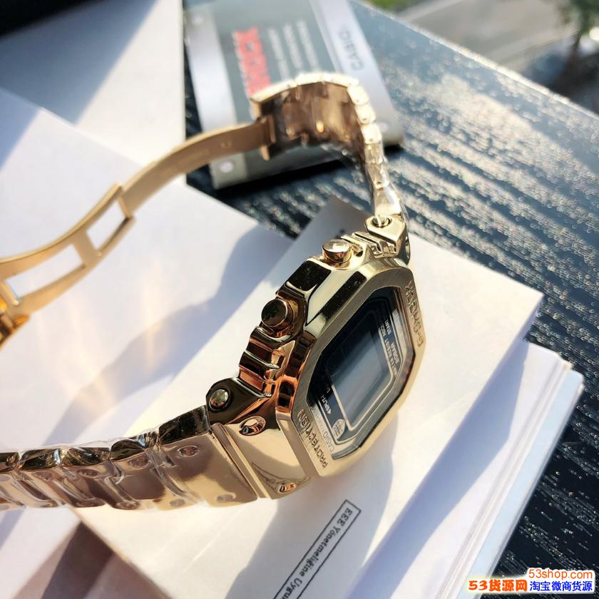 莆田手表casio小方块35周年金银砖gshock莆田表